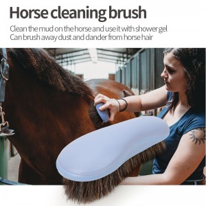 Custom Logo Horse Mane Hair Sisal Horse Cleaning Grooming Brush With Sisal Bristles