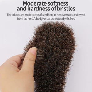 Custom Logo Horse Mane Hair Sisal Horse Cleaning Grooming Brush With Sisal Bristles