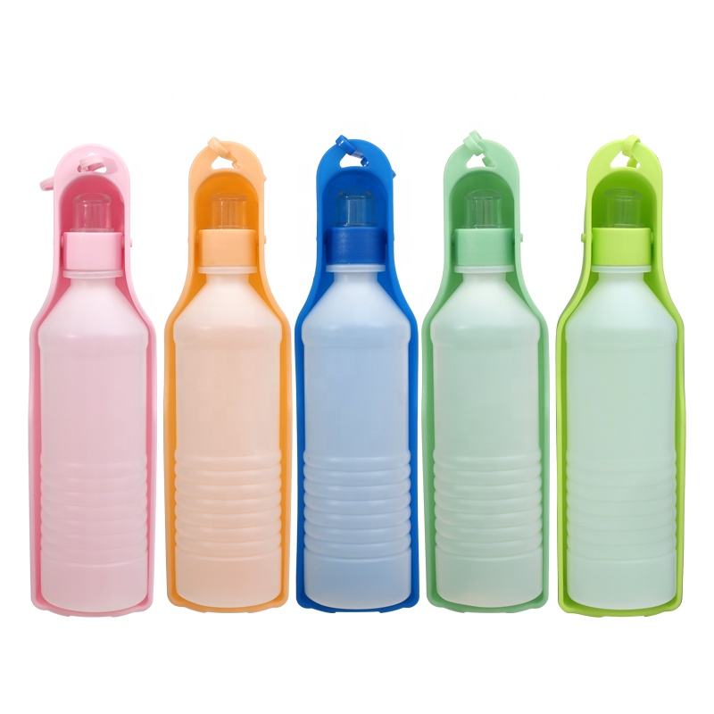 Пользовательский логотип пластиковая складная бутылка с водой для домашних животных1