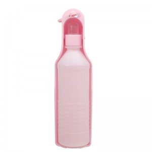 Plastikowa składana butelka na wodę dla zwierząt domowych