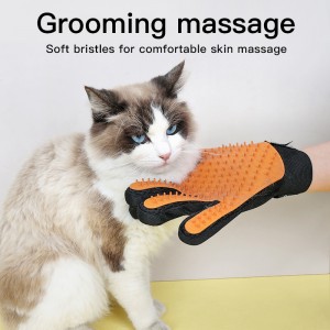 Customized Pet Bathing Glove Hair Remover Brush Cat and Dog Pet Grooming Glove