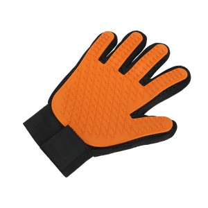 Customized Pet Bathing Glove Hair Remover Brush...
