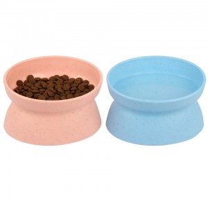 Diagonal Neck Guard Pet Food Bowl