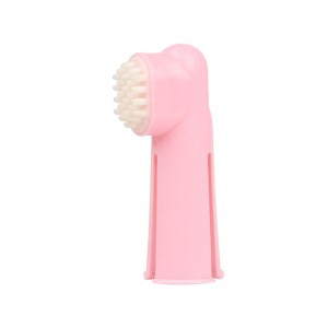 Brosse à dents multicolore pour animaux de compagnie