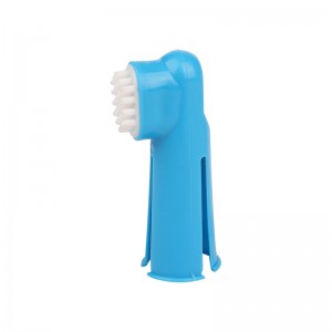 Brosse à dents multicolore pour animaux de compagnie