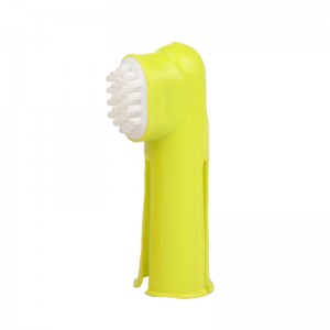 Brosse à dents multicolore pour animaux de compagnie