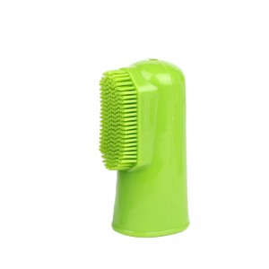 Brosse à dents multicolore pour animaux de compagnie