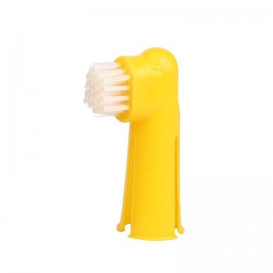 Brosse à dents multicolore pour animaux de compagnie