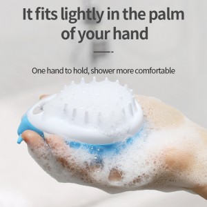 Pet Wash Bath Massage Shampoo Brush Dog Bath Brush Soft Rubber Shampoo Dispenser Cat Dog Grooming Shower Brush