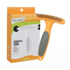 Scuab Rake Gruaige Madraí Cat Grooming Peataí Scuab Slicker