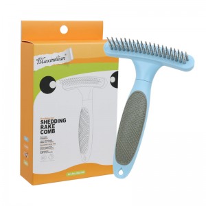 Scuab Rake Gruaige Madraí Cat Grooming Peataí Scuab Slicker