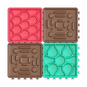 4 In 1 Silicone Pet Fun Interactive Slow Feeder Bowl Plátaí Bia Madraí Lick Mat