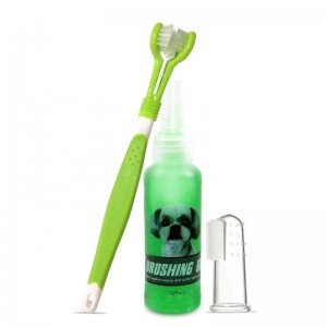 Factory Wholesale Blister Care Packaging 3 in 1 Cat Dental Care Dog Pet Toothbrush Set 5.0 (1 review) 1 sold