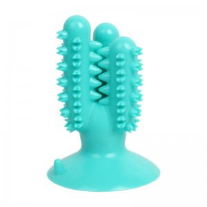 Dog Toothbrush Chew Toy With Suction Cup