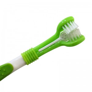 Factory Wholesale 3 in 1 Dog Dental Care Pet Cat Dog Toothbrush Set With Finger Toothbrush and Toothpaste