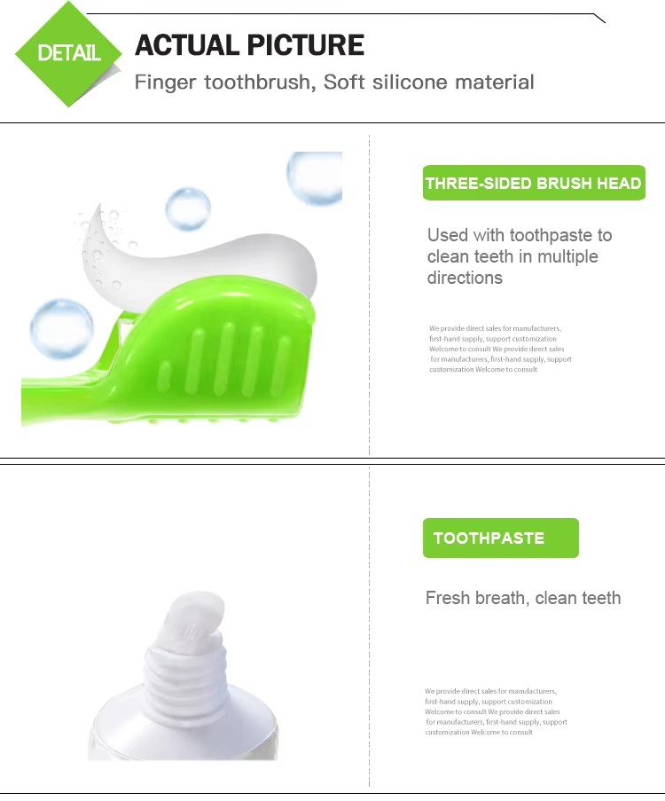 Dog Toothbrush Set With Finger Toothbrush and Toothpaste (5)