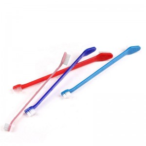 Double Heads Pet Cat Dog Toothbrush