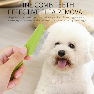 Double Rows Pet Grooming Comb for Dogs & Cats for Removing Tangles and Knots Removes Tangles & Knots Flea Lice Comb