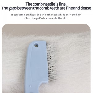 Double Rows Pet Grooming Comb for Dogs & Cats for Removing Tangles and Knots Removes Tangles & Knots Flea Lice Comb