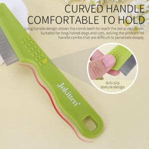 Double Rows Pet Grooming Comb for Dogs & Cats for Removing Tangles and Knots Removes Tangles & Knots Flea Lice Comb