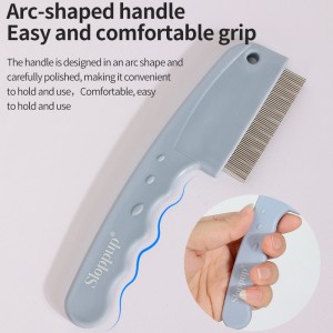 Double Rows Pet Grooming Comb for Dogs & Cats for Removing Tangles and Knots Removes Tangles & Knots Flea Lice Comb