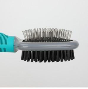 Double Side Pet Hair Grooming Pin Bristle Brush for Dogs and Cats