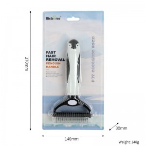 Penguin Handle Double Sided Hair Removal Pet Knotting Comb
