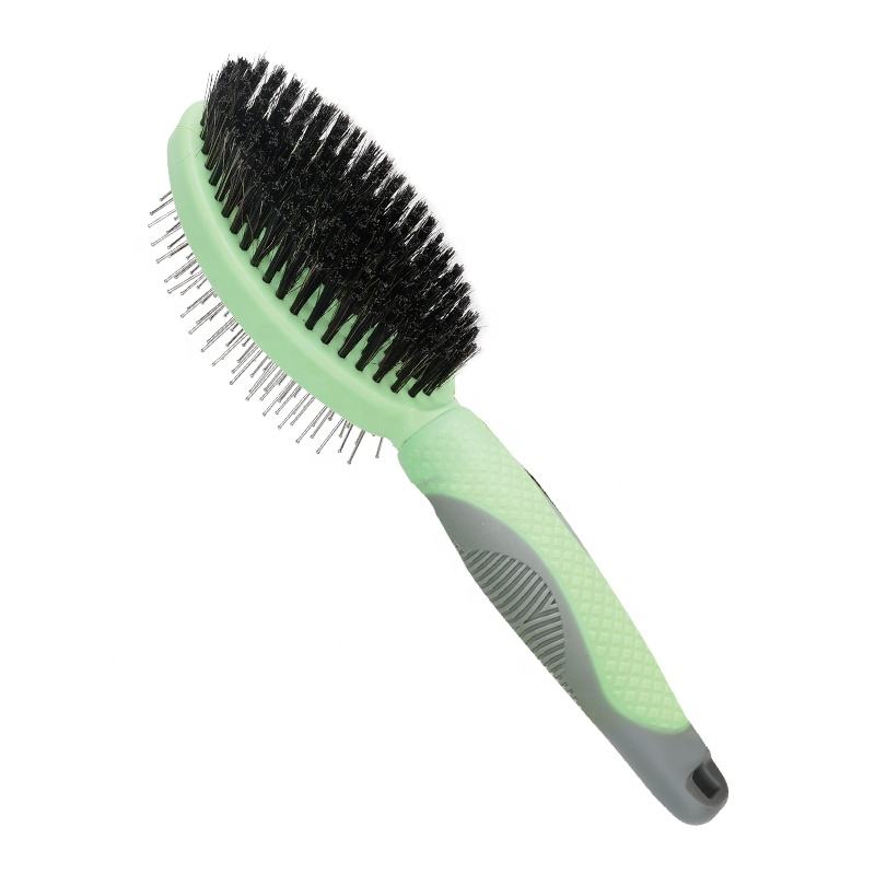 Brosse à cheveux de massage pour chat double face Brosse de toilettage pour aiguille pour animaux de compagnie