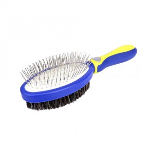 Brosse de toilettage double face pour animaux de compagnie