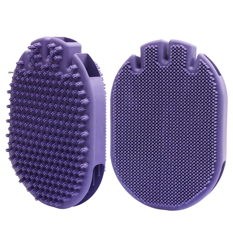 Brosse de massage double face pour animaux de compagnie1