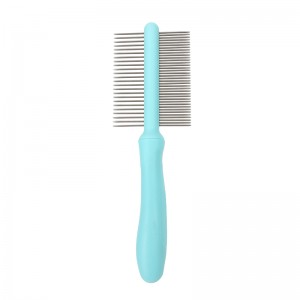 Double Sided Stainless Steel Metal Teeth Pet Hair Removal Comb