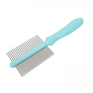 Double Sided Stainless Steel Metal Teeth Pet Hair Removal Comb