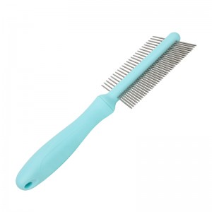Double Sided Stainless Steel Metal Teeth Pet Hair Removal Comb