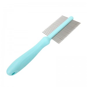 Double Sided Stainless Steel Metal Teeth Pet Hair Removal Comb