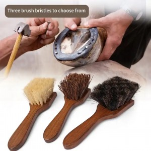 Durable Wooden Handle Soft Horse Hair Bristle D...