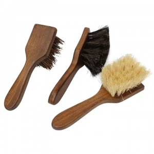 Durable Wooden Handle Soft Horse Hair Bristle Dandy Brush Horse Grooming Tools