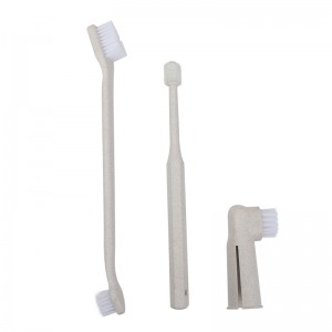 Eco Friendly Soft Nylon Bristle Dog Finger Toot...