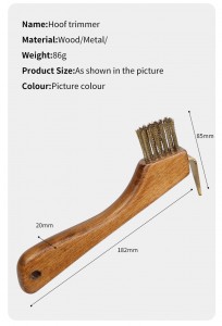 Equestrian Wooden Horse Grooming Set Tool Horse Grooming Kit