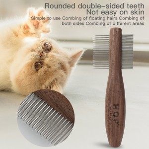 Factory Wholesale 5 in 1 Wooden Cat Grooming Set Pet Grooming Kit