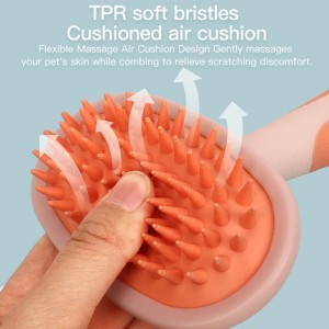 Factory Wholesale Custom Logo Cat Pin Hair Brush Dog Pet Grooming Slicker Brush Massage Brush