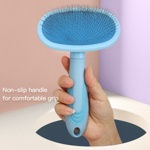 Factory Wholesale Custom Logo Cat Pin Hair Brush Dog Pet Grooming Slicker Brush Massage Brush
