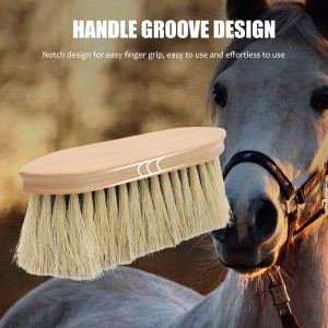 Factory Wholesale Custom Logo Coconut Fiber Sisal Wool Wooden Horse Grooming Brush