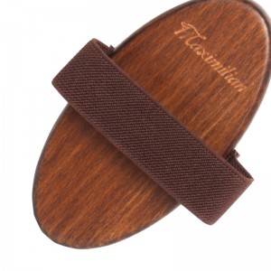 Factory Wholesale Custom Logo Horse Care Products Wooden Horse Body Brush Horse Grooming Brush