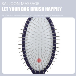 Factory Wholesale Custom Logo Long Pin Cat Hair Dog Pet Grooming Brush