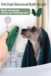 Factory Wholesale Custom Logo Rubber Cleaning Bath Brush Horse Curry Comb