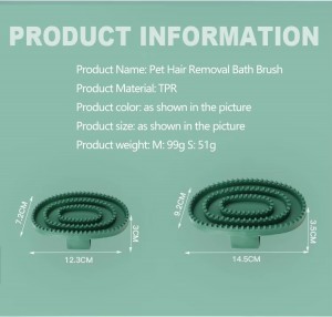 Factory Wholesale Custom Logo Rubber Cleaning Bath Brush Horse Curry Comb