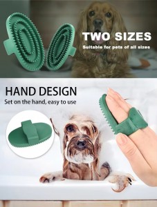 Factory Wholesale Custom Logo Rubber Cleaning Bath Brush Horse Curry Comb