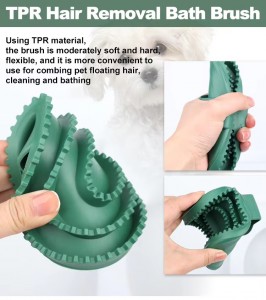 Factory Wholesale Custom Logo Rubber Cleaning Bath Brush Horse Curry Comb