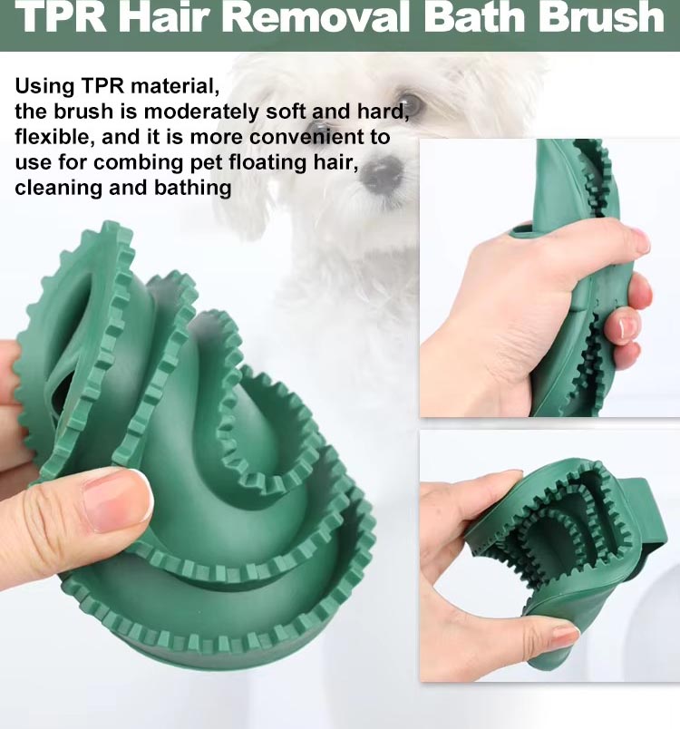 Factory Wholesale Custom Logo Rubber Cleaning Bath Brush Horse Curry Comb (6)