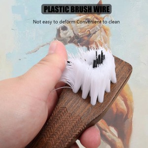 Factory Wholesale Custom Logo Wooden Horse Brush Horse Hoof Pick